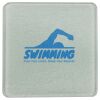 Square DyeTrans Glass Coaster, with White Sublimation Backing, 3.93" x 3.93" x .16". Tempered Textu Thumbnail