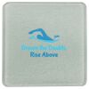 Square DyeTrans Glass Coaster, with White Sublimation Backing, 3.93" x 3.93" x .16". Tempered Textu Thumbnail
