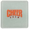 Square DyeTrans Glass Coaster, with White Sublimation Backing, 3.93" x 3.93" x .16". Tempered Textu Thumbnail