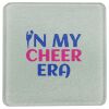 Square DyeTrans Glass Coaster, with White Sublimation Backing, 3.93" x 3.93" x .16". Tempered Textu Thumbnail