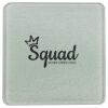 Square DyeTrans Glass Coaster, with White Sublimation Backing, 3.93" x 3.93" x .16". Tempered Textu Thumbnail