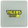 Square DyeTrans Glass Coaster, with White Sublimation Backing, 3.93" x 3.93" x .16". Tempered Textu Thumbnail