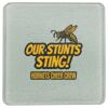 Square DyeTrans Glass Coaster, with White Sublimation Backing, 3.93" x 3.93" x .16". Tempered Textu Thumbnail