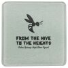 Square DyeTrans Glass Coaster, with White Sublimation Backing, 3.93" x 3.93" x .16". Tempered Textu Thumbnail