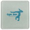 Square DyeTrans Glass Coaster, with White Sublimation Backing, 3.93" x 3.93" x .16". Tempered Textu Thumbnail
