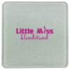Square DyeTrans Glass Coaster, with White Sublimation Backing, 3.93" x 3.93" x .16". Tempered Textu Thumbnail