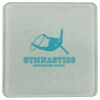 Square DyeTrans Glass Coaster, with White Sublimation Backing, 3.93" x 3.93" x .16". Tempered Textu Thumbnail