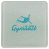 Square DyeTrans Glass Coaster, with White Sublimation Backing, 3.93" x 3.93" x .16". Tempered Textu Thumbnail