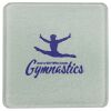 Square DyeTrans Glass Coaster, with White Sublimation Backing, 3.93" x 3.93" x .16". Tempered Textu Thumbnail