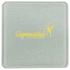 Square DyeTrans Glass Coaster, with White Sublimation Backing, 3.93" x 3.93" x .16". Tempered Textu Thumbnail