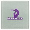 Square DyeTrans Glass Coaster, with White Sublimation Backing, 3.93" x 3.93" x .16". Tempered Textu Thumbnail