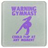 Square DyeTrans Glass Coaster, with White Sublimation Backing, 3.93" x 3.93" x .16". Tempered Textu Thumbnail