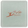 Square DyeTrans Glass Coaster, with White Sublimation Backing, 3.93" x 3.93" x .16". Tempered Textu Thumbnail