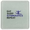 Square DyeTrans Glass Coaster, with White Sublimation Backing, 3.93" x 3.93" x .16". Tempered Textu Thumbnail
