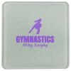Square DyeTrans Glass Coaster, with White Sublimation Backing, 3.93" x 3.93" x .16". Tempered Textu Thumbnail