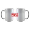 DyeTrans Sublimation Blank White Gloss Ceramic Mug - 11 oz Thumbnail