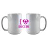 DyeTrans Sublimation Blank White Gloss Ceramic Mug - 11 oz Thumbnail